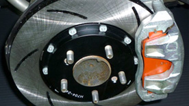 Racing disk brake installation
