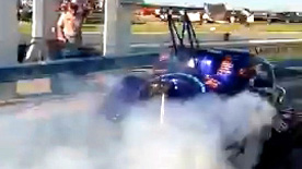 Altered Dragster racing